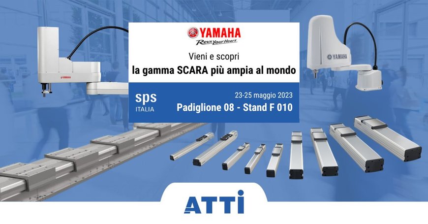 Yamaha a SPS 2023 con LCMR200 e la gamma di robot SCARA più ampia al mondo